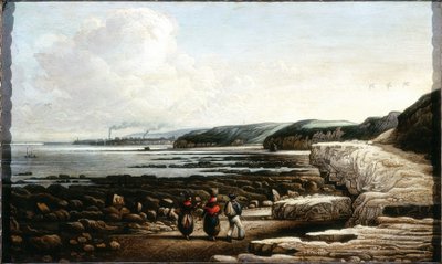 Coast Scene, Cullercoats by English School English School